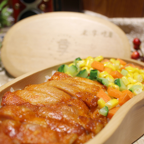 老享吃便當-蜜汁雞肉飯